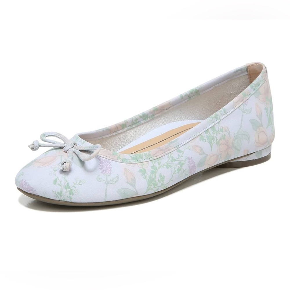 Vionic Women's Flat Arctic Ice Botanical  Ballet Callisto Size 9.5 EUC
